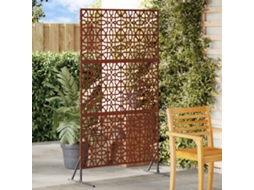 Vidaxl Protetor De Privacidade 100 X 50 X 180 Cm Aço Corten