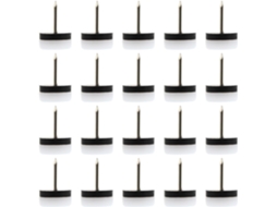 Deslizadores Para Mesas E Cadeiras Com Pregos De Metal, 40 Almofadas De Nylon Brancas, Antiderrapantes Para Móveis De