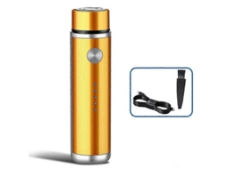 Mini Barbeador Elétrico Masculino, Aparador De Barba Portátil, Para Viagens E Carro, Lavável Via Usb, Barbeador Facial Recarregável. Hengjian