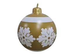 Bola Inflável De Natal De Pvc Exterior Com Bomba De Inflar 60 Cm Decoração Festiva Grande