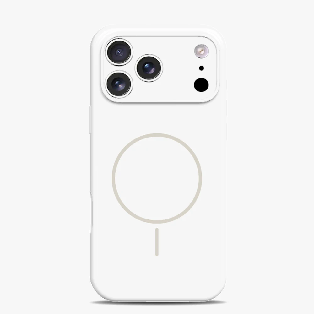 Capa De Silicone Líquido Magsafe Para Iphone (branca, Iphone 17 Pro Max)