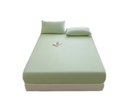 Lençol de Baixo com Elástico Microfibra Macia, Apenas 1 Lençol de Baixo Verde 150x200cm PANOONA