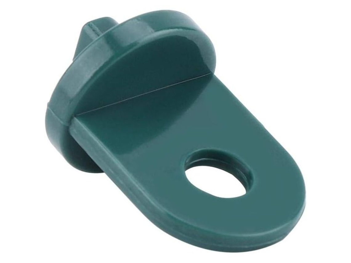 Kit de 50 Ganchos de Plástico Nova LINE para estufa e jardinagem, verde