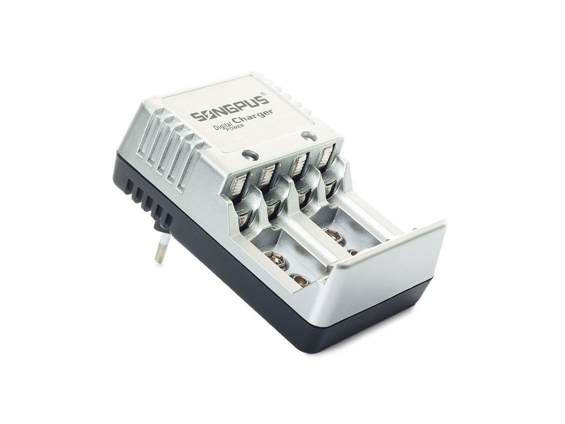 Carregador De 4 Pilhas, Aa, Aaa E 9v