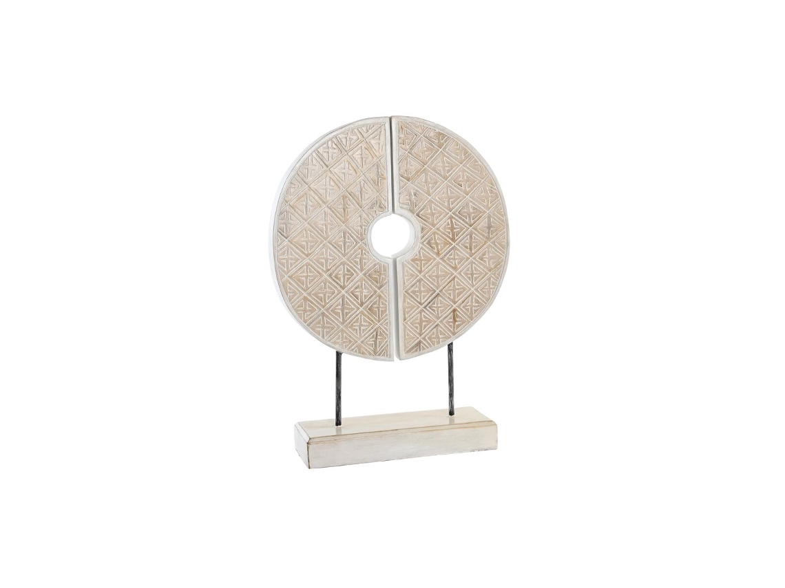 Figura Decorativa DKD HOME DECOR Branco Ferro Círculos 41x12x55 cm