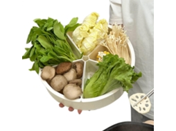 Bandeja Giratória Para Lanches | Bandeja Redonda Giratória Para Vegetais Com 5 Compartimentos Reci Gokoco