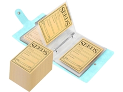 Pasta Armazenamento De Sementes Com 50 Bolsos, Compartimentos, Prática E Multifuncional, Com 50 Pequenos Envelopes