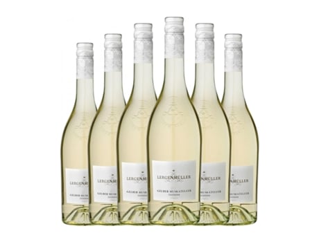 Vinho branco LERGENMÜLLER Gelber Muskateller Mascate Semi-seco Semi-doce Pfälz (0.75 L - 6 Unidades)