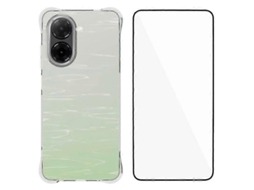 Capa De Celular Wanlonfeng Wl Series Tpu De 2,0 Mm Com Película De Vidro Temperado Transparente Para Xiaomi Redmi A5 Nfc (173,45 X 79,35 X 8,45 Mm)