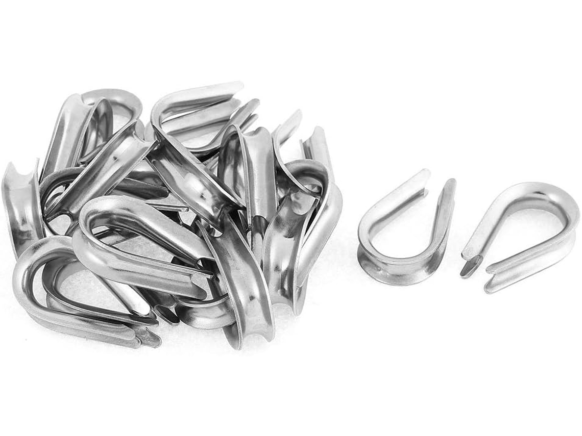 Suportes de Dedo para Cabo Aço Inoxidável 8 Mm Rigging, 20 Peças CHABERLU (f696427f0c6d29b577bd4065c9525b10)