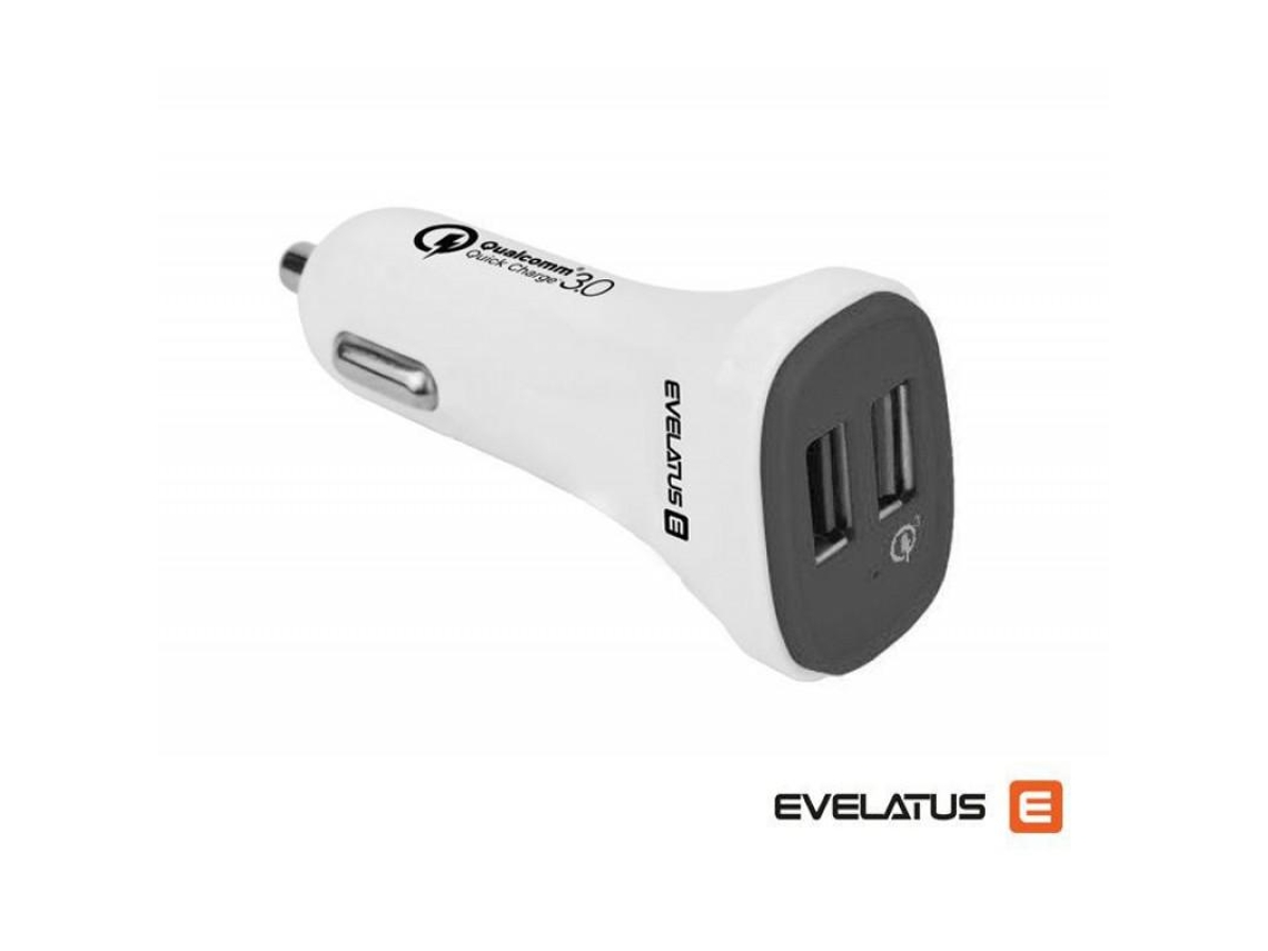 Adaptador de Viagem Evelatus QCC02 Qualcomm Branco