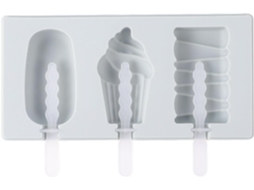 Forma De Picolé Silicone Flexível E Reutilizável Para O Verão, Fácil De Limpar E Resistente À Deformação