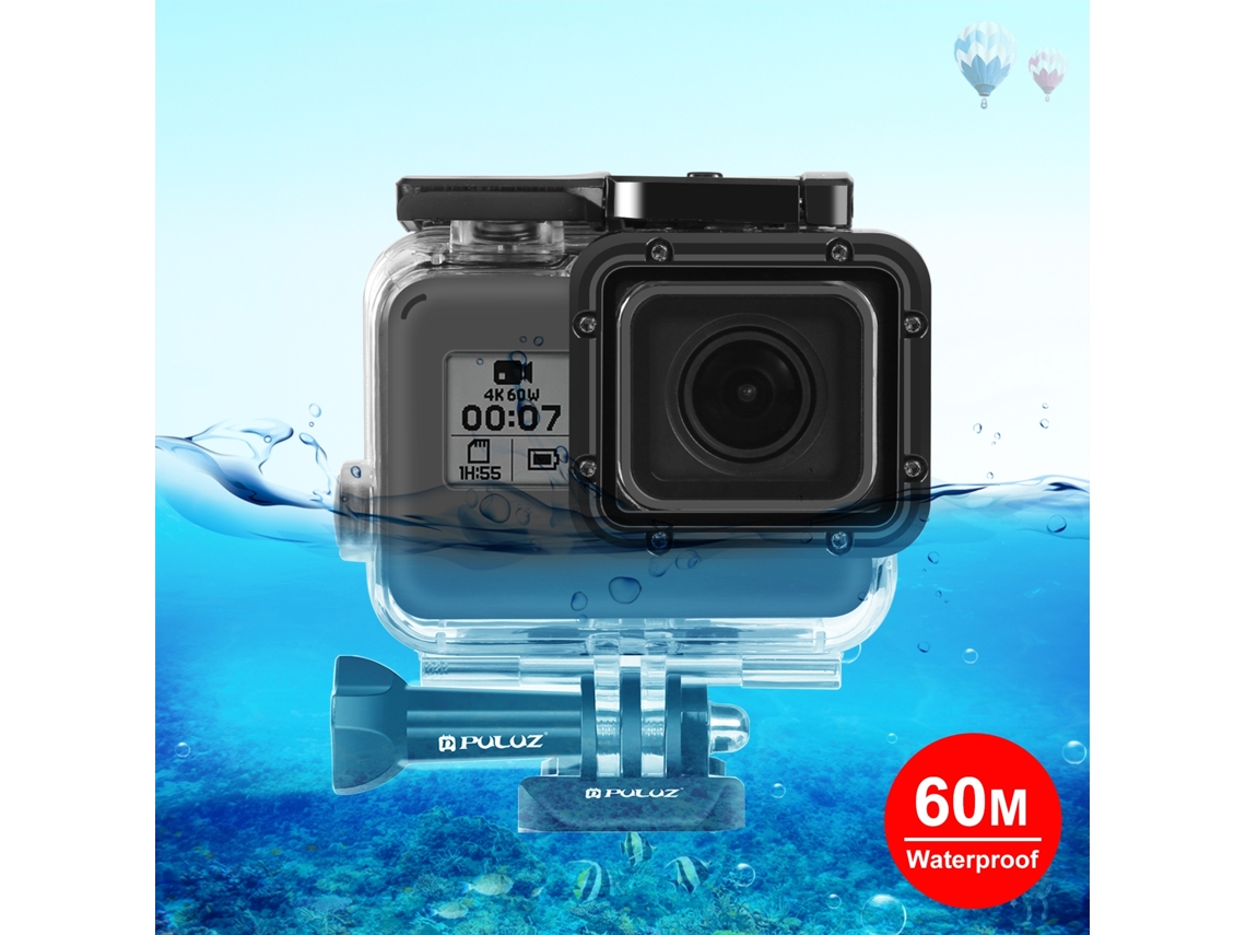 Caixa De Proteção Subaquática À Prova De Água Até 60m Para Gopro Hero(2018) / Hero7 Black /6 /5 Com Fivela De Montagem Básica E Parafuso.