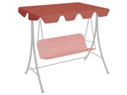 Vidaxl Toldo Suplente P/ Baloiço De Jardim 150/130x105/70 Cm Terracota