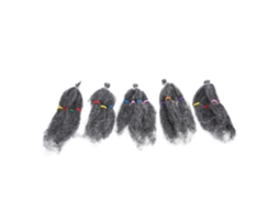 Paquetes De Pelo De Ganchillo Rizado Gris Fashion, 32cm, Material Sintético De Alta Calidad, Sin Olor Ni Enredos