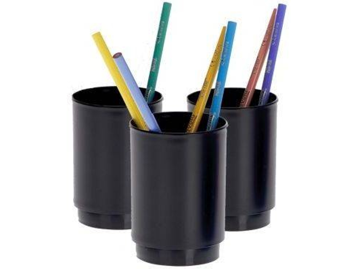 Pack de 3 Porta-Lápis ARCHIVO200 (Preto)