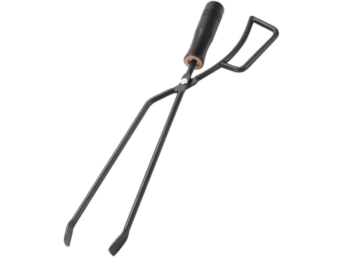 Pinça Para Carvão Frcolor Fácil De Usar, Com Cabos Resistentes De Ferro E Madeira, Ideal Para Churrascos E Atividades Ao