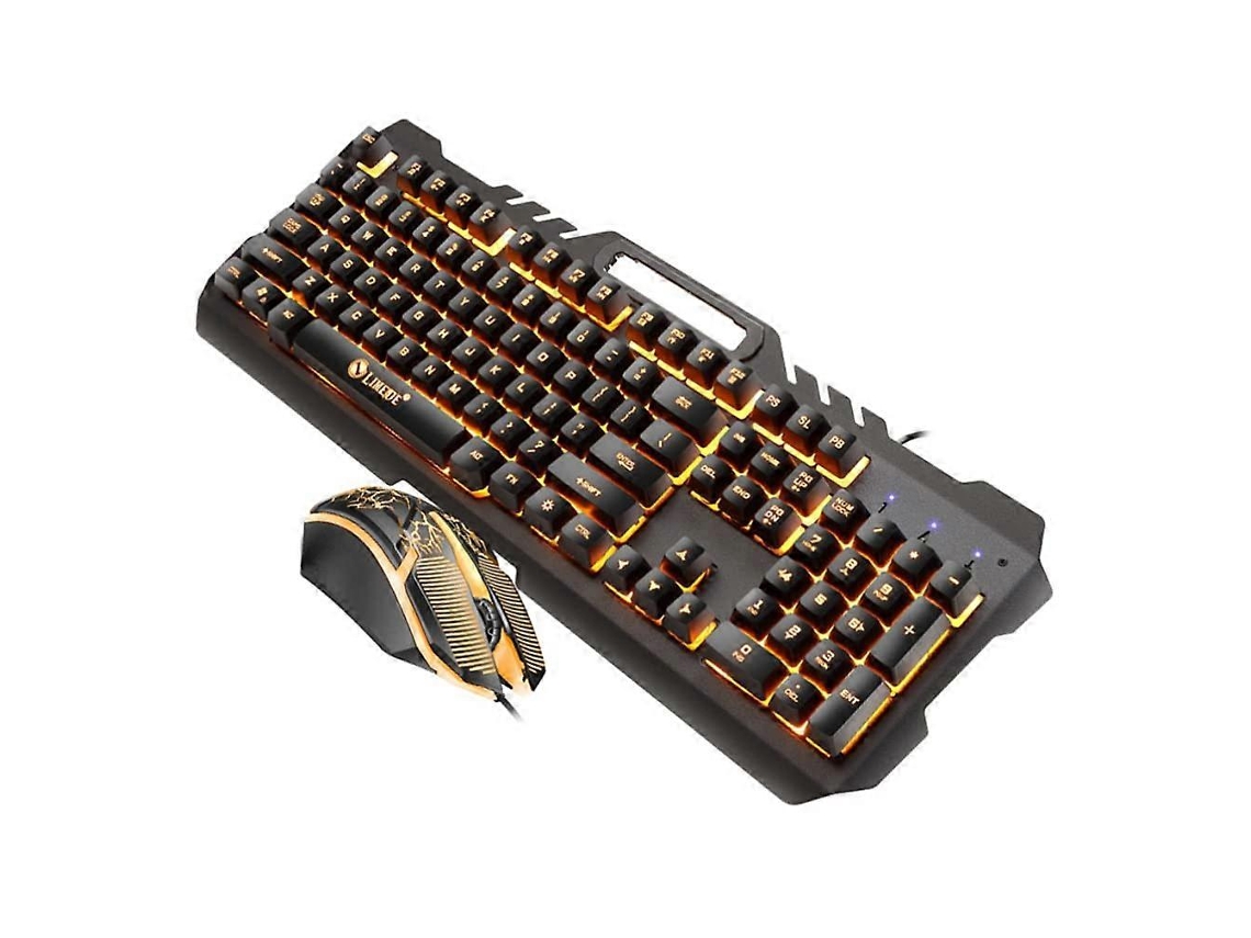 1 Conjunto De Teclado Gamer Com Fio Usb E Retroiluminação Everley891
