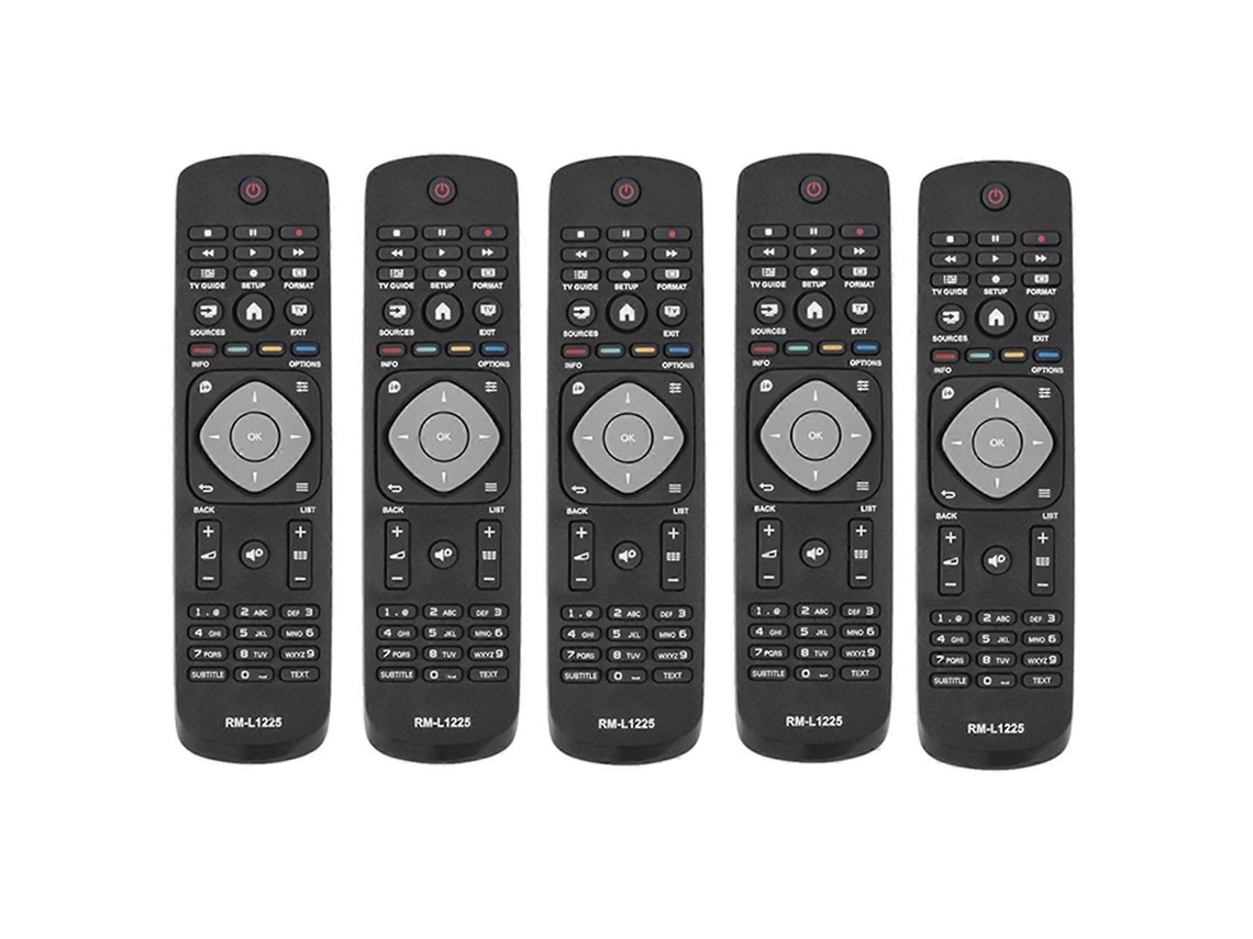 5 Unidades Rm-l1225 Compatíveis Com Os Controles Remotos De Tv Philips 398gr8bd1nephh, 47pfh4109/88, 32phh4009, 40pfh4009 E 50pfh4009.