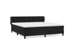 Box Spring Bed, Box Spring Beds Vidaxl Preto Veludo (180 X 200 Cm)