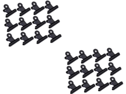 Conjunto Nuobesty com 60 Clipes Metálicos para Notas, Clipes Práticos para Documentos, Cor Preta, para Mesa