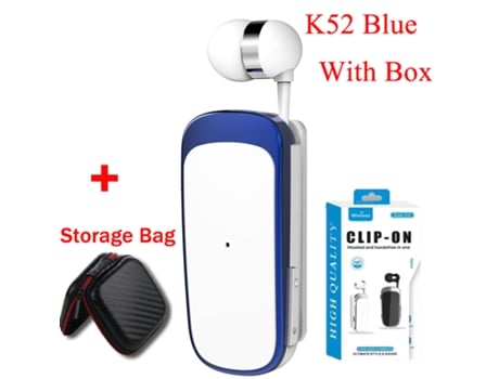 Auriculares Sem Fios com Clip Alerta de Chamadas Mãos-Livres 5.2