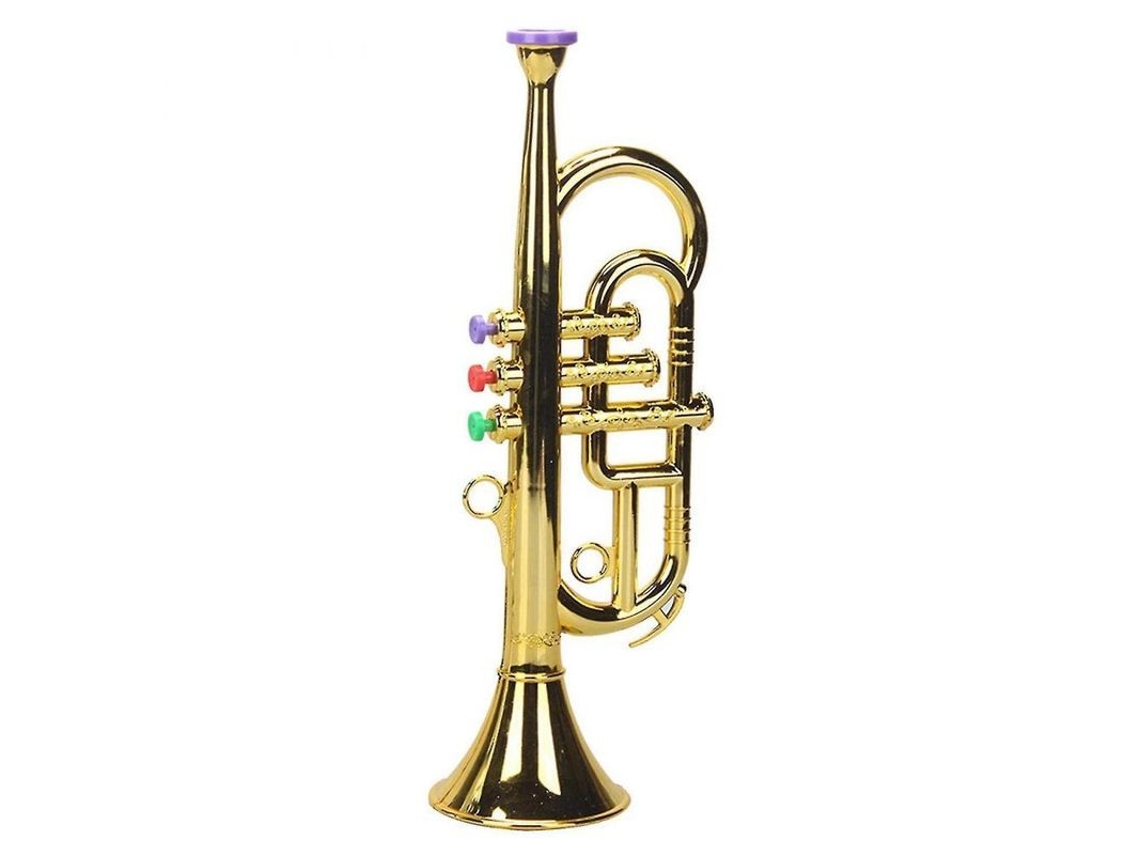 2026 trompeta Mini Simulada 3 Tonos 3 Teclas Cores Instrumento Musical Infantil Presente de Aniversário Jxh