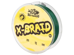 Linha Trançada X-8X 150 M Preto 0.100 Mmsea Monsters