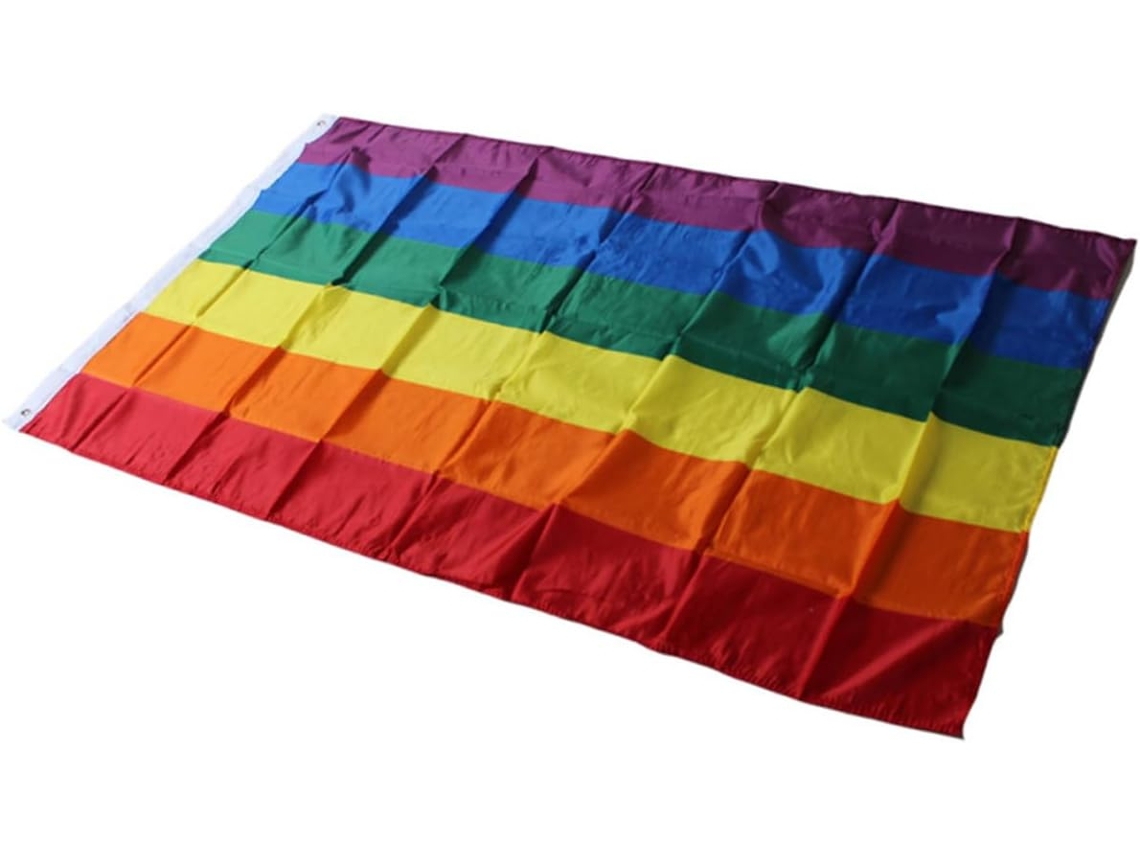 Bandeira Lgbt Grande Em Poliéster Para Uso Externo, Cores Vibrantes E Duráveis, Símbolo Do Orgulho G Gokoco