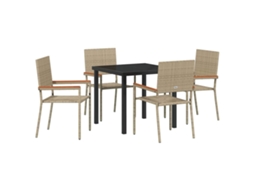 Conjunto de Móveis de Jardim 5 Pcs HARLANV1