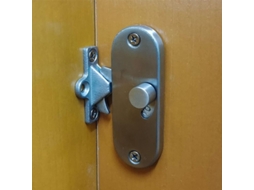 Cerradura deslizante LINJOU, para porta de estábulo, 90 graus, aço inox