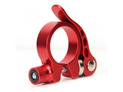Pasta De Fixação De Cadeira De Bicicleta 31.8mm Em Liga De Alumínio Durável (2 Peças, Vermelho)