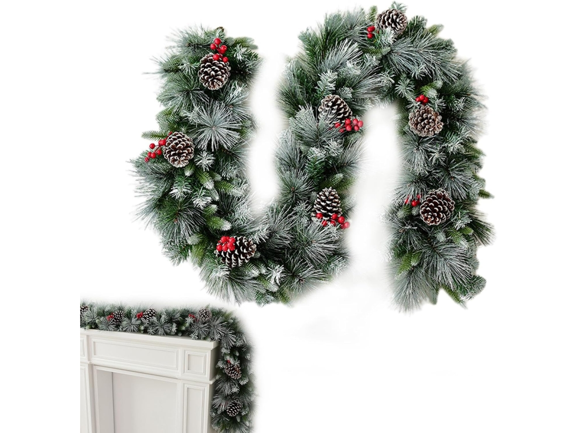 Guirlanda De Natal Decorativa De 2 Metros | Guirlanda