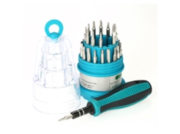 Conjunto de Chaves de Fenda Magnéticas Penggong 31pcs YURU para Reparos em Dispositivos