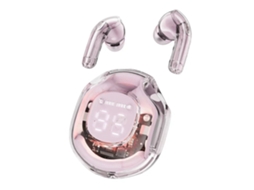 Fones de Ouvido Sem Fio Tws Bluetooth 5.3 com Cancelamento de Ruído e Controles de Toque. MDUG (rosa)
