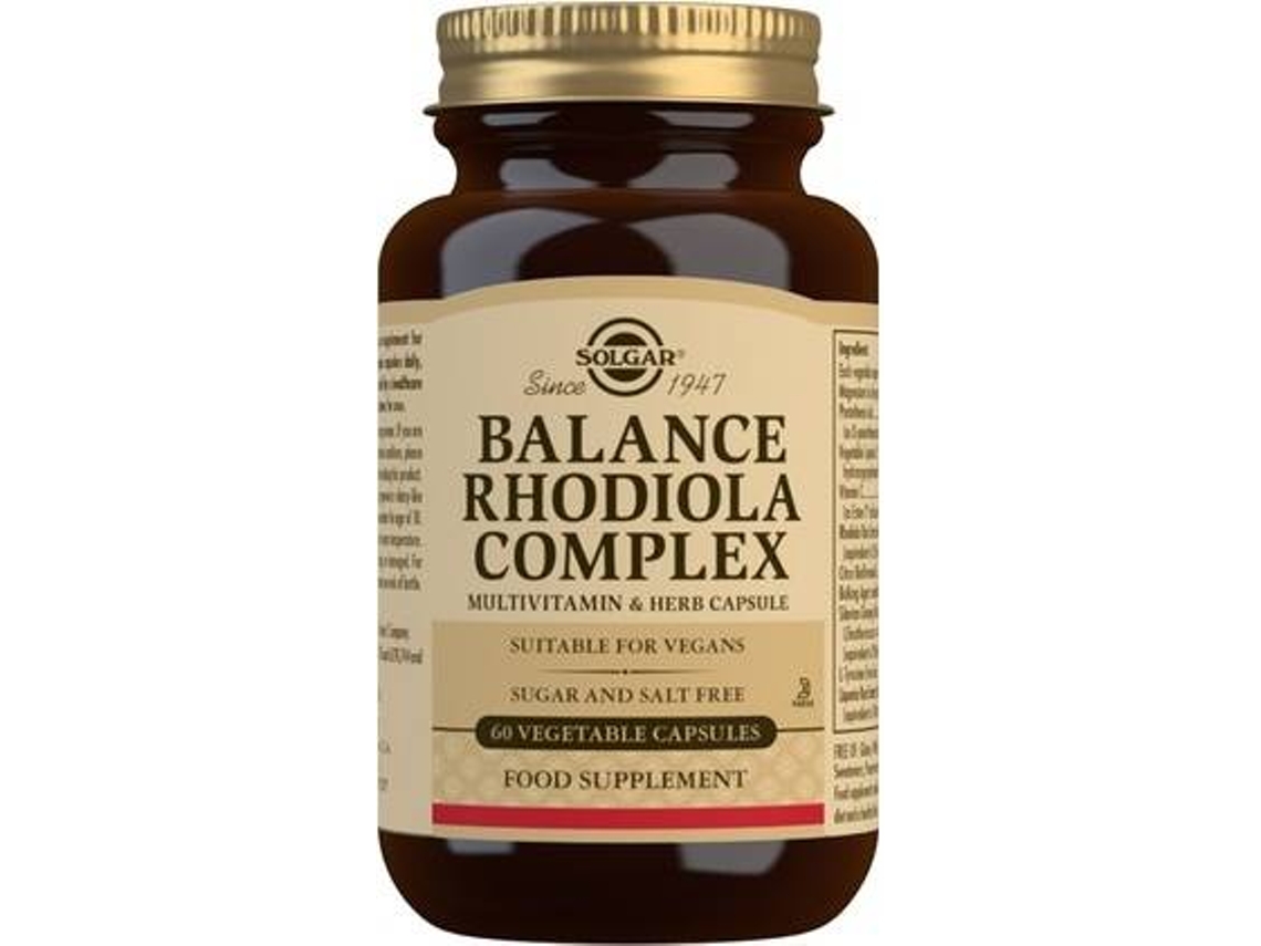 Suplemento Alimentar SOLGAR Balance Rodiola Complex (60 cápsulas vegetais)