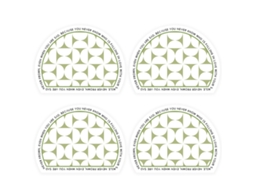 Conjunto de 4 Bases de Pvc Antiderrapantes NEVEANCE