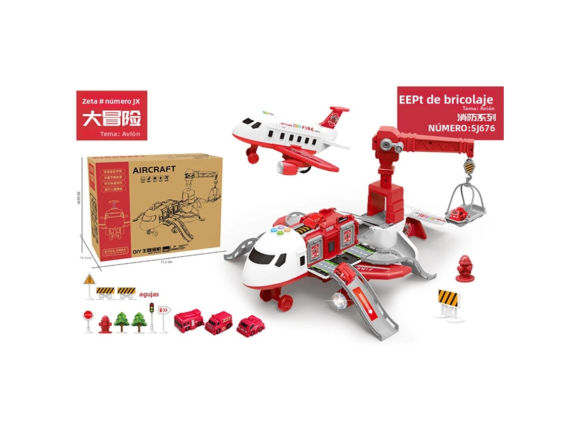 (estilo 2) Avião De Brinquedo Grande Com Música E Luzes, Modelo De Avião De Passageiros Em Alumínio.
