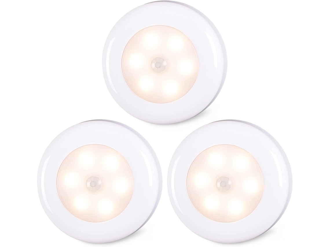 Lurelia Luzes Internas Com Sensor De Movimento (branco Quente, Pacote 3)