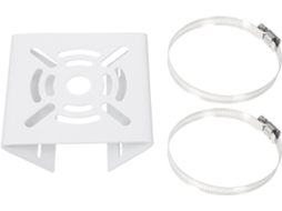 Suporte De Montagem Em Poste Reforçado Para Câmera De Segurança, Branco E Liso, Para