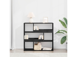 Vidaxl Prateleira De Livros 4 Níveis 100 X 33 X 94,5 Cm Carvalho Preto