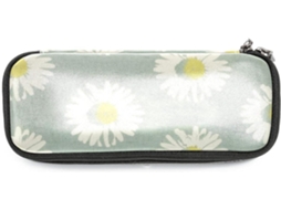 Conjunto grande com estampa floral de margaridas brancas, ideal para lápis, canetinhas e marcadores. Também funciona como...
