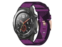 Pulseira De Nylon Trançado De 20 Mm Para Huawei Watch 2