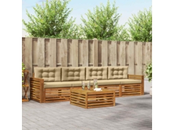 Vidaxl Conjunto De Sofás Para Exterior 5 Unid. Natural E Bege