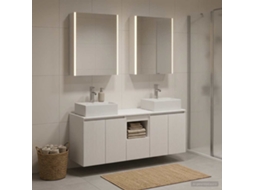 Vidaxl Conjunto De Armários Para Banheiro 5 Pcs Branco