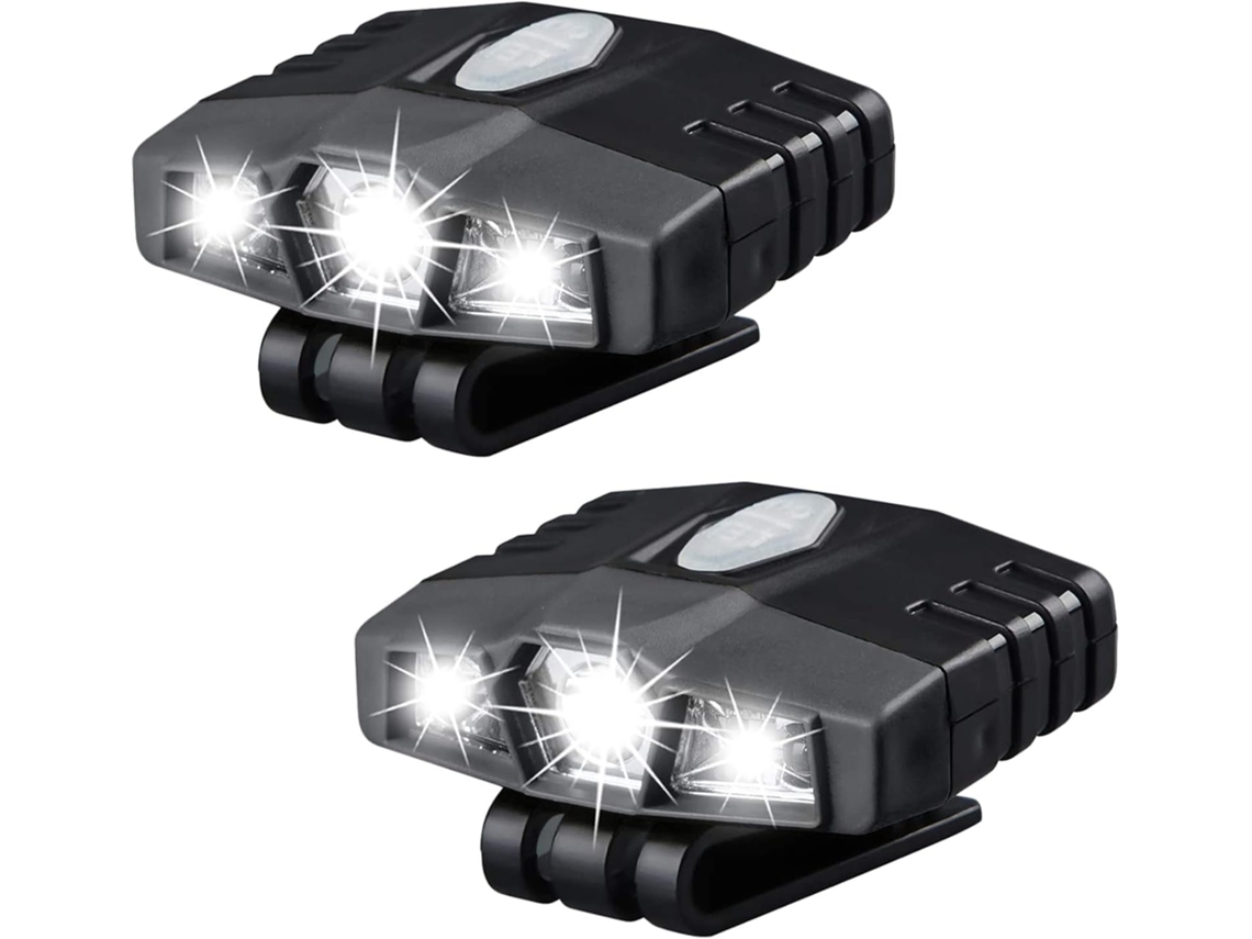 2 Lanternas De Mão Led Ultrabrilhantes Com Clipe, Recarregáveis, 150