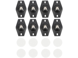 Rodas Giratórias De Borracha Para Malas, 64 X 18 Mm, Kit De 4 Peças. Rodas De Substituição Duráveis E Práticas Para