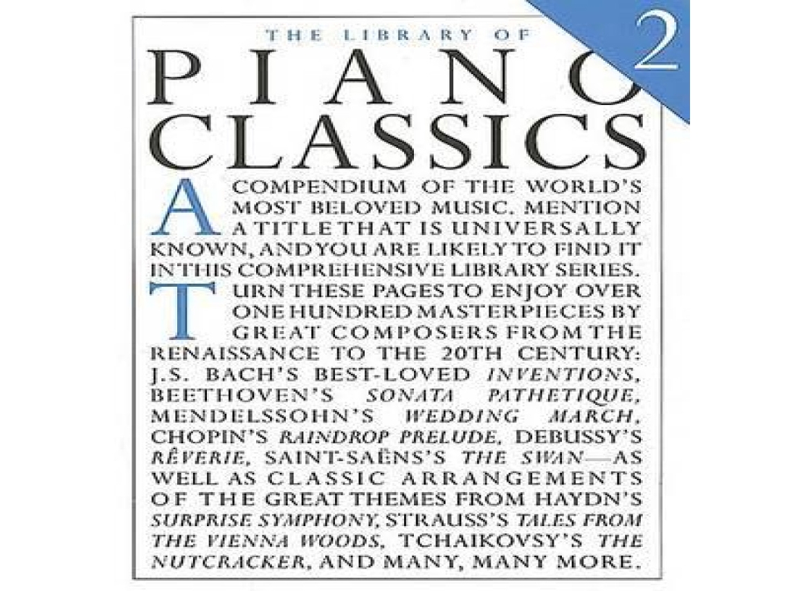 Livro Library Of Piano Classics Book 2 de Shawnee Press (Inglês)