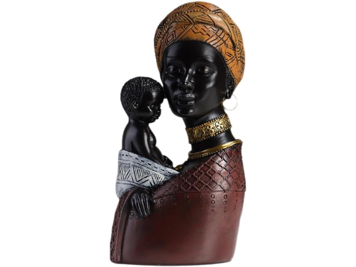 Decoração Com Escultura De Arte Africana, Decoração Africana, Estátua De Nome Da Pessoa E Filho, P Gokoco