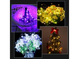 2026 luz de Cadena Rgb Tomshine com Controle Remoto 5m 50 Led Bateria Ip44 Decoração Natal Festa Lar